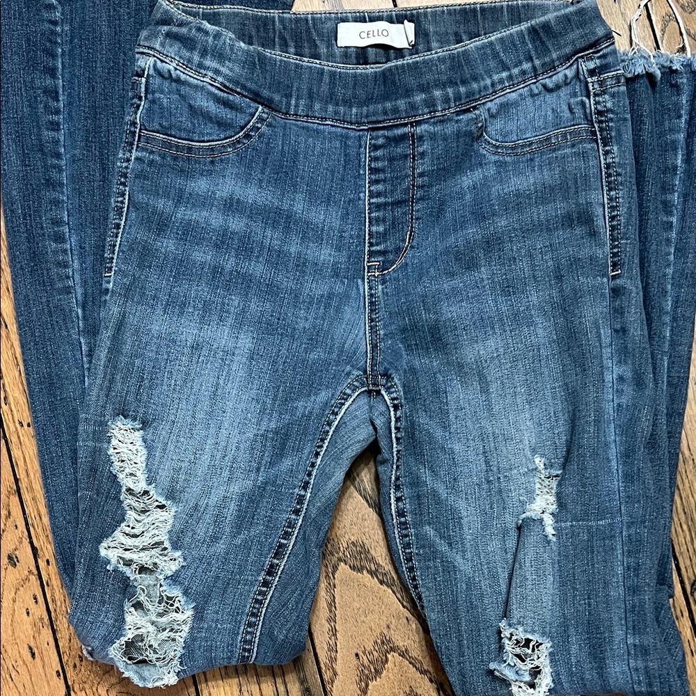 Cello Women's Ripped Denim Jeans